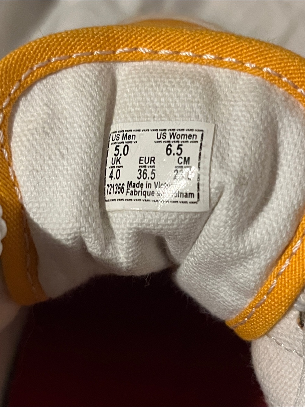Converse Yellow and White Low Top Athletic Shoes - Picture 9 of 9